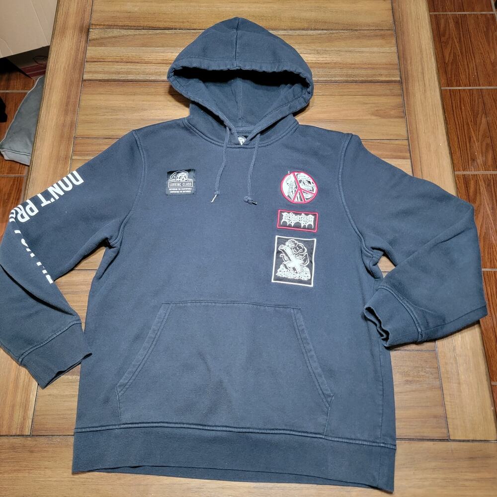 Lurking Class LS Black Unisex EMO Hoodie "Don't Pray For Me" - Size Medium